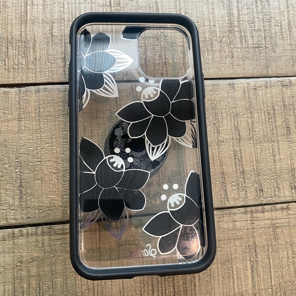 iPhone 11 Pro Sonix Case Black & Gold Flowers - Picture 3 of 3